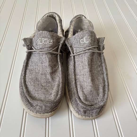 Hey Dude | Men's Wally Line Gray Slip On Shoes Size 13 Iron - Picture 2 of 8